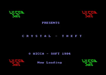 Crystal Theft (UK) (1984) screen shot title